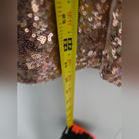 BARIANO AUSTRALIA Elegant Sequin Dress in Rose Gold - Picture 4 of 5